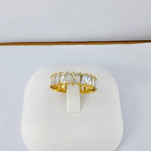 Stainless Steel Stone&Crystal Ring - KR116182-SXSJ