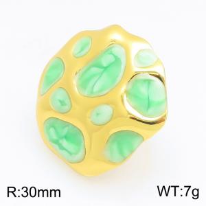 Stainless Steel Gold-plating Ring - KR116251-SP