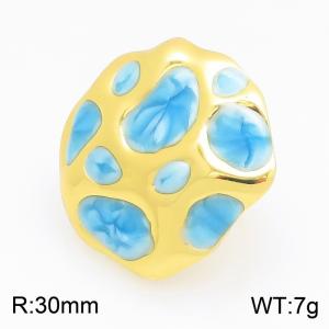 Stainless Steel Gold-plating Ring - KR116254-SP