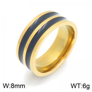 Stainless Steel Gold-plating Ring - KR116314-TSC