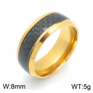Stainless Steel Gold-plating Ring - KR116317-TSC