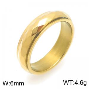 Stainless Steel Gold-plating Ring - KR116325-TSC