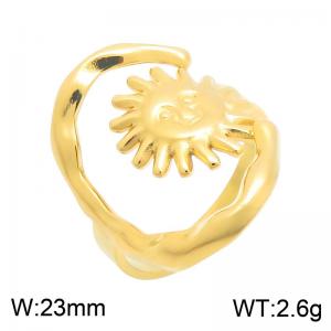Stainless Steel Gold-plating Ring - KR116422-SP