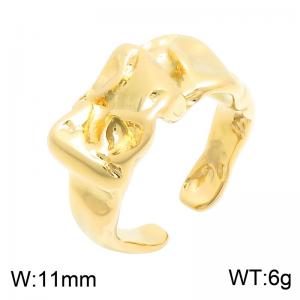Stainless Steel Gold-plating Ring - KR116427-SP