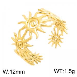 Stainless Steel Gold-plating Ring - KR116431-SP