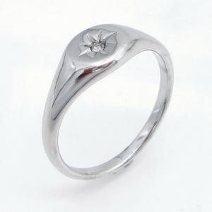 Stainless Steel Stone&Crystal Ring - KR116451-YH