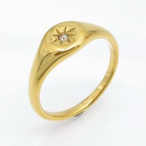 Stainless Steel Stone&Crystal Ring - KR116452-YH