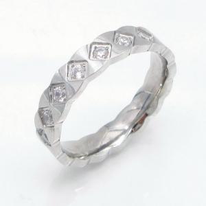 Stainless Steel Stone&Crystal Ring - KR116453-YH