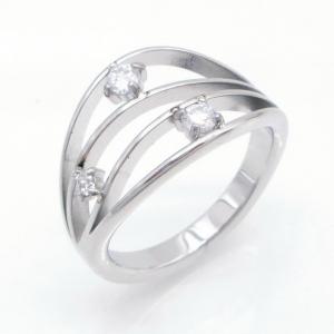 Stainless Steel Stone&Crystal Ring - KR116461-YH