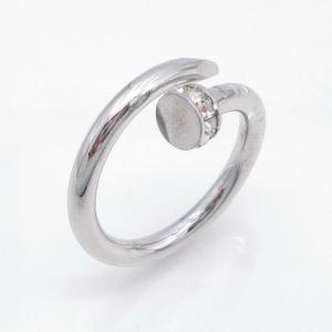 Stainless Steel Stone&Crystal Ring - KR116605-GSD