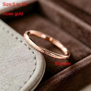 Stainless steel Rose Gold Ring - KR116607-WGDC