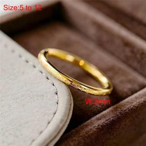 Stainless Steel Gold-plating Ring - KR116608-WGDC