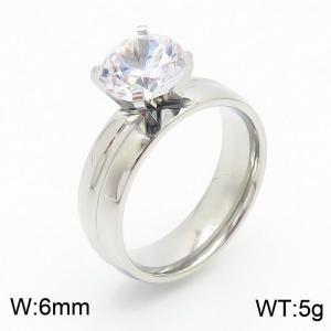 Stainless Steel Stone Ring - KR11960