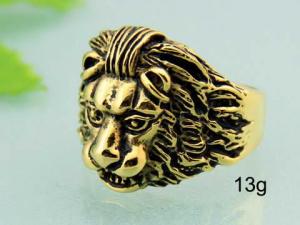 Stainless Steel Gold-plating Ring - KR17824-HL