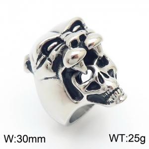 Stainless Steel Special Ring - KR18716-D
