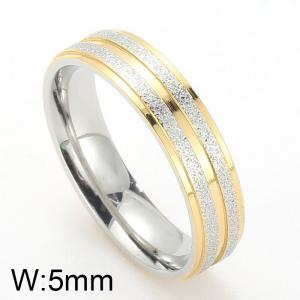 Stainless Steel Gold-plating Ring - KR19281-D