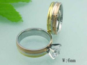 Stainless Steel Lover Ring - KR19447-WM