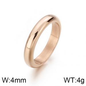 Stainless Steel Gold-plating Ring - KR20043-K