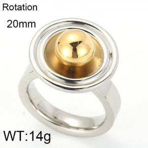 Stainless Steel Gold-plating Ring - KR20521-D