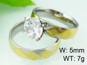 Stainless Steel Lover Ring - KR22003-WM