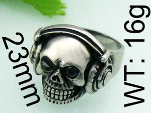 Stainless Skull Ring - KR23790-TMT