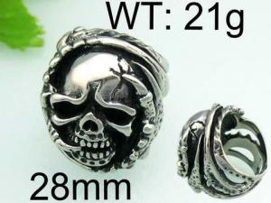 Stainless Skull Ring - KR23820-TMT