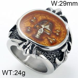 Stainless Skull Ring - KR23942-D