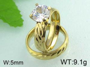 Stainless Steel Lover Ring - KR24238-WM