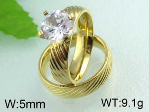 Stainless Steel Lover Ring - KR24240-WM