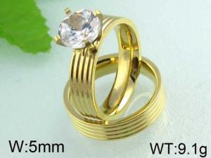 Stainless Steel Lover Ring - KR24248-WM