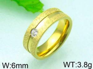 Stainless Steel Gold-plating Ring - KR27638-THX