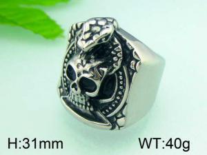 Stainless Skull Ring - KR29267-D