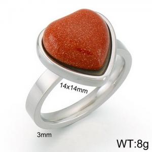 Stainless Steel Stone&Crystal Ring - KR29644-Z