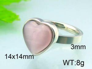 Stainless Steel Stone&Crystal Ring - KR29646-Z