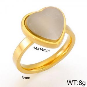 Stainless Steel Stone&Crystal Ring - KR29650-Z