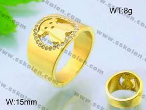 SS Gold-plating Rings - KR29938-K