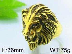 Stainless Steel Gold-plating Ring - KR30224-TOM