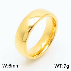 Stainless Steel Gold-plating Ring - KR30355-K
