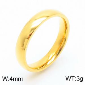 Stainless Steel Gold-plating Ring - KR30825-K