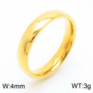 Stainless Steel Gold-plating Ring - KR30825-K