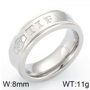 Stainless Steel Carving Ring - KR31364-K