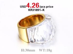 Modern Design Cheap Wholesale Stainless Steel Jewelry Ring - KR31891-K