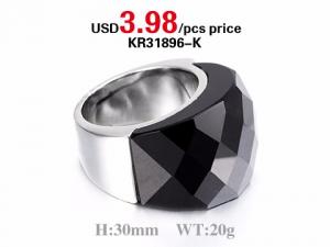 Best Price Multi Colorful Stainless Steel Rings For Gemstone - KR31896-K