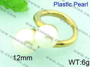  Stainless Steel Gold-plating Ring  - KR33237-L