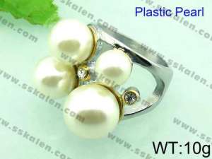  Stainless Steel Stone&Crystal Ring - KR33238-L