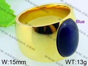 Stainless Steel Stone&Crystal Ring - KR33484-Z