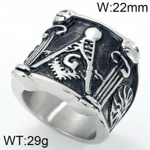Stainless Steel Casting Ring - KR34361-BD