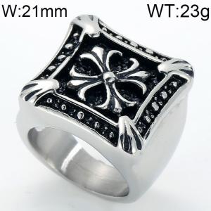 Stainless Steel Casting Ring - KR34367-BD