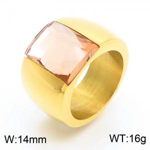 New Design Stone Fashion Gold Ring - KR34699-K