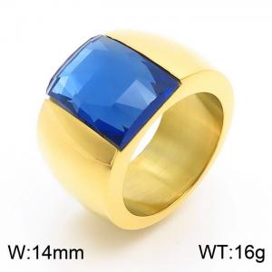 Latest Modern Simple Stone Ring - KR34703-K